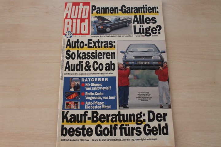 Deckblatt Auto Bild (22/1992)